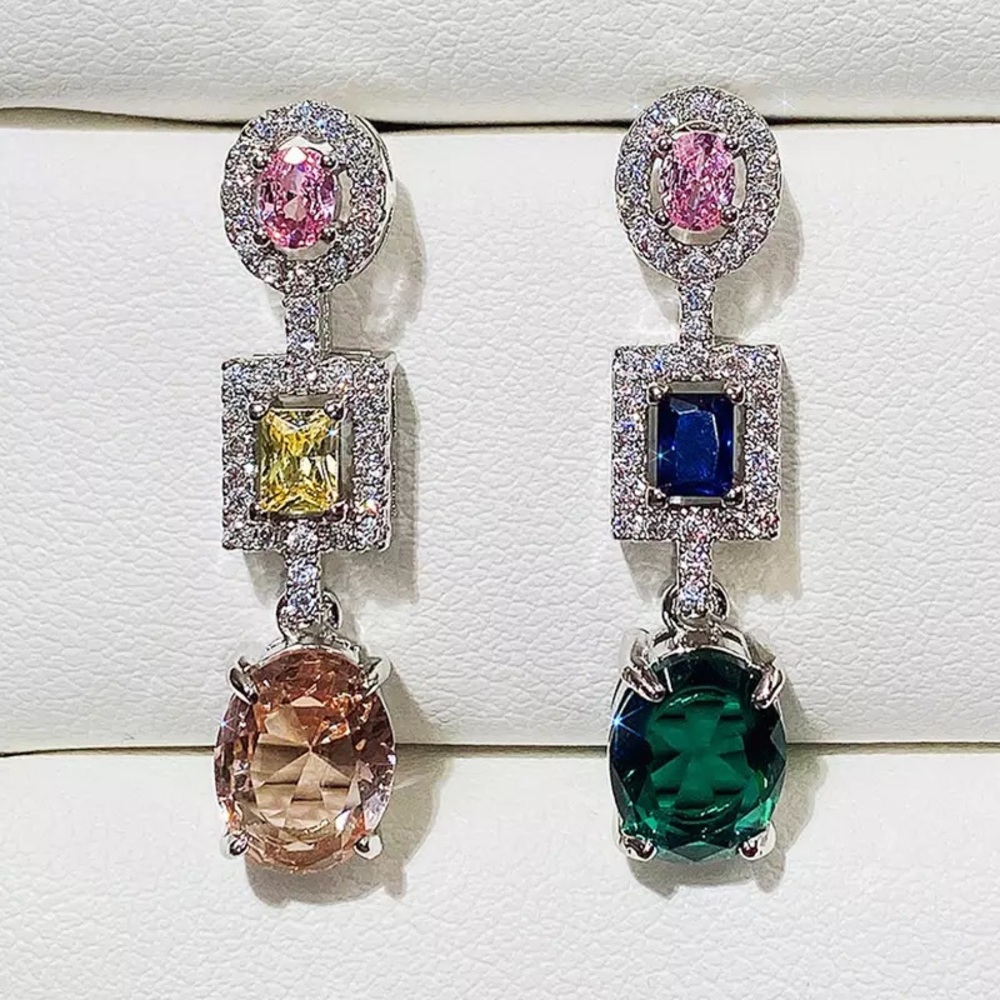 Gem Stone Earrings - Picture 5 of 10